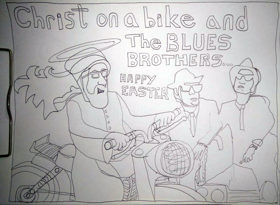 Christ on a bike and the blues brothers